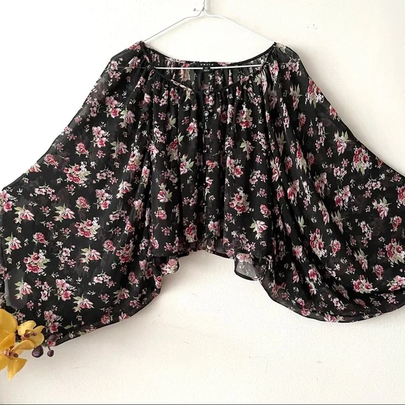 Floral balloon sleeve blouse - Picture 2 of 9